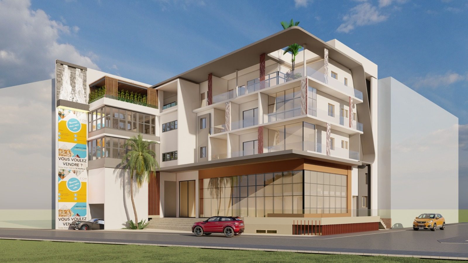 Immeuble R+3 Akandjé : vue 2
